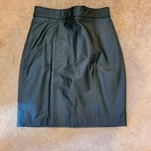 CUIR Classique Pour Femme-Body Exterior Leather skirt 5/6